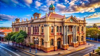 Fototapeta premium Toowoomba Historic Bank Building, Queensland, Australia: Architectural Detail & Facade Photography