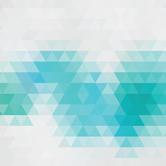 Light Turquoise Triangle Background Vector