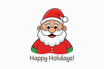 santa claus with a gift