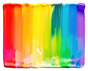 PNG Rainbow flat paint brush stroke rectangle purple