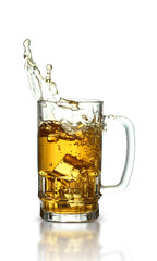 glass mug with beer
