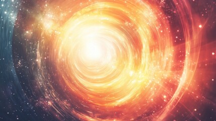 Fototapeta premium Cosmic Swirl A Vibrant Nebula Of Light And Stars