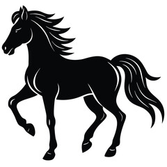 Obraz premium horse cowboy silhouette mammal animal 