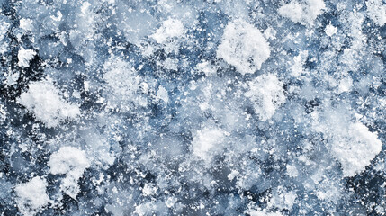 Obraz premium Brightly lit snowflakes blanket a frozen surface in a winter landscape during midday