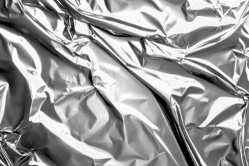 PNG Crumpled plastic wrap texture black foil background.