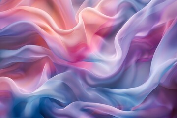 Fototapeta premium Pastel silk waves abstract background