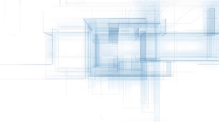 Fototapeta premium A clean architectural floor plan background styled like a blueprint.