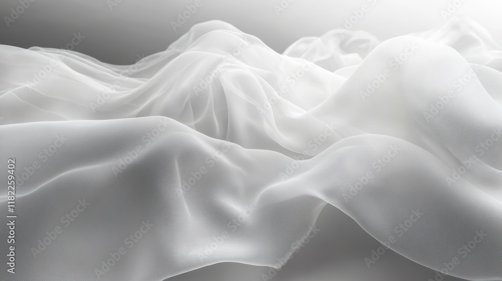 Poster elegant grayscale mistlike textures minimalist design high detail subtle gradients abstract environm
