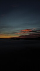 sunset in the mountains