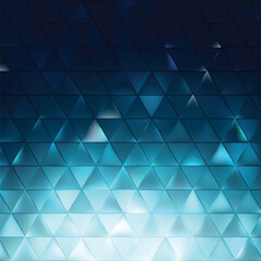 Abstract Dark Turquoise Triangle Background