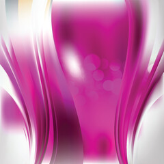 Abstract Pink White Curve Background