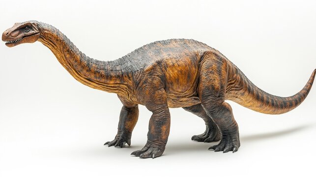 Concavenator dinosaur model isolated on white background. Generative AI