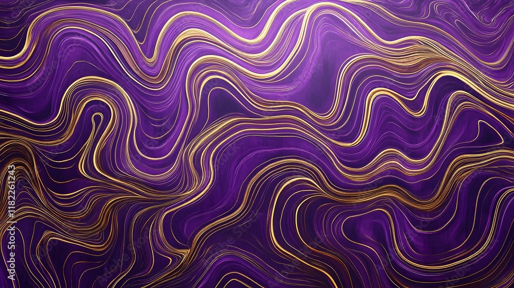 Poster dynamic abstract art design digital space background texture purple environment curvy viewpoint mode