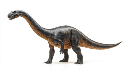 Futalognkosaurus dinosaur model on a white background. Generative AI