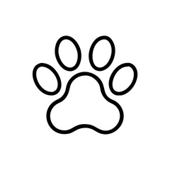 dog paw icon design
