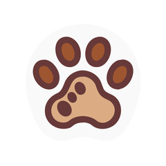 dog paw icon design