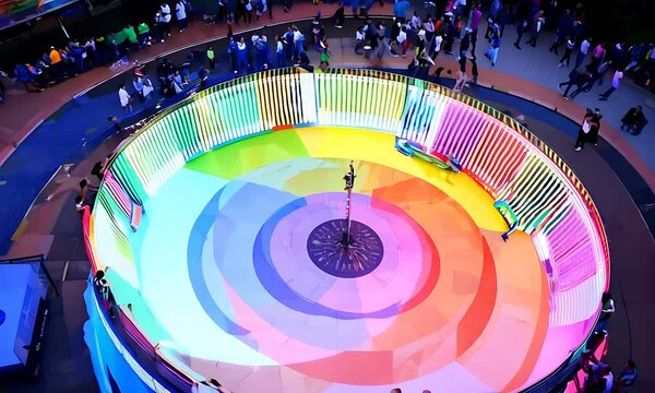 wheel at night