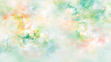 Pastel Watercolor Floral Dreamy Background