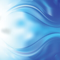 Cobalt Blue Wavy Background Illustration