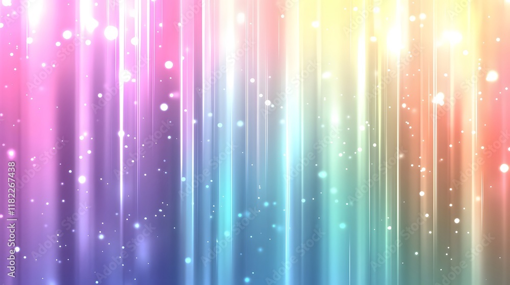 Poster vibrant light patterns creating abstract background digital artwork colorful environment artistic vi