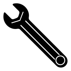 wrench isolated on white