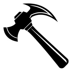 claw hammer silhouette vector illustration