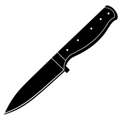 knife on a white background