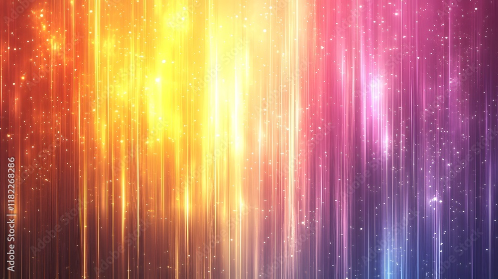 Aufkleber vibrant light display digital art abstract background colorful patterns energetic atmosphere
