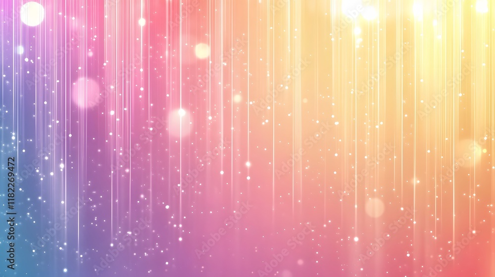 Poster vibrant light patterns and bokeh effect abstract background digital art colorful gradient aesthetic 