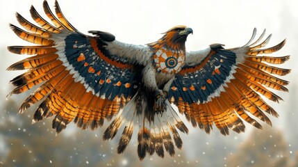 Thunderbird: Native American Sky Beast. Generative AI