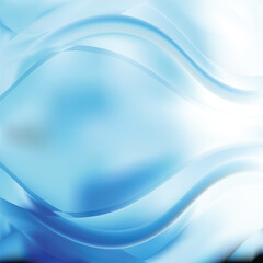 Abstract Blue Wave Design Background