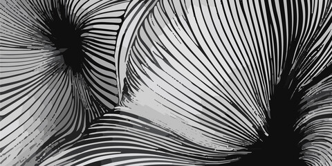 Beautiful black and white background design with flowing black and white lines. A wall background with a vibrant black and white color of the world, lovingly made of a group of lines. black and white