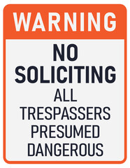 No-Soliciting Signage