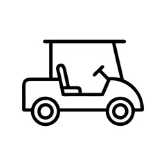 golf cart car icon design