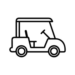golf cart car icon design
