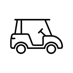 Fototapeta premium golf cart car icon design