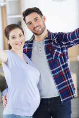 Fototapeta premium beautiful young couple expecting a baby