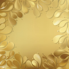 Abstract Orange Arc Drop Background Design
