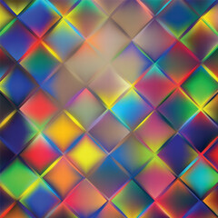 Colorful Geometric Square Background Vector