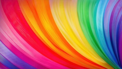 Obraz premium vibrant rainbow color wave texture for artistic backgrounds, abstract designs, branding visuals, or creative print media