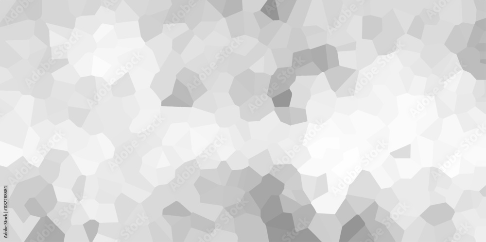Aufkleber light gray ash broken quartz stained glass background with white lines. voronoi diagram background. 