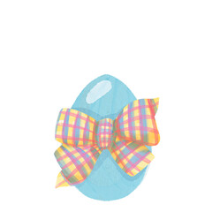 Easter egg with bow