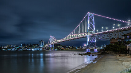 Fototapeta premium Ponte Hercílio Luz, Florianópolis, Santa Catarina, Brasil