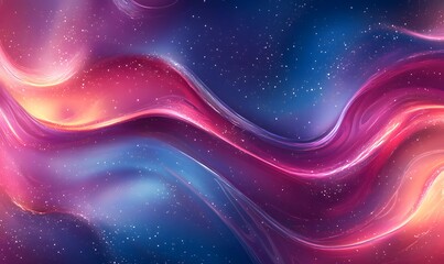 Obraz premium background with holographic stripes and fluid color blends