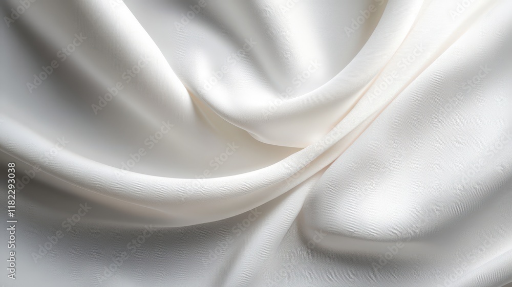Poster white fabric with a pattern that is not visible