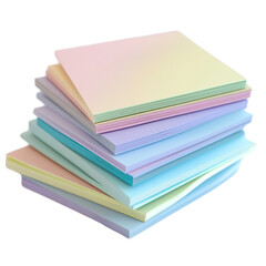 Pastel Paper Stack: A Delightful Collection of Colorful Notepads