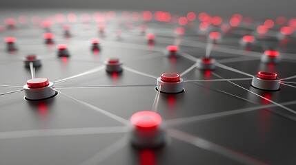 Interconnected Network of Mega Data Points Visualizing Digital Transformation and Technological Advancements in the Modern Information Age