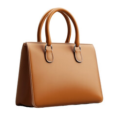 Elegant Brown Leather Handbag, Stylish Accessory, Modern Design