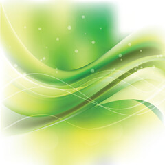 Fototapeta premium Yellow Green Wave Background Design