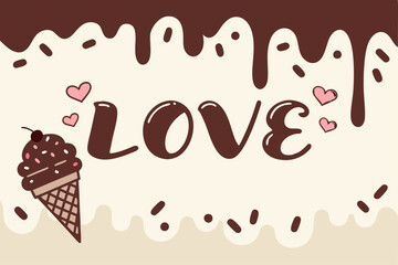 love typography vector design